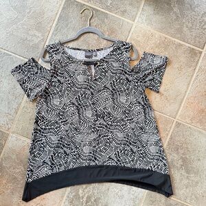 Stylish Black and White Women's Top